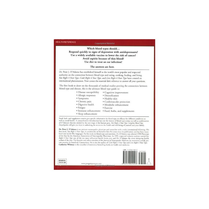 Complete Blood Type Encyclopedia R4YT