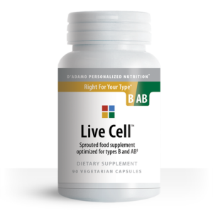 Live Cell-B/AB Sprouted Food Complex 90 Veggiecaps