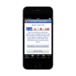 Blood Type Diet App for iPhone
