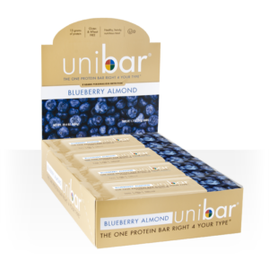 Unibar Blueberry Almond Box of 12 bars